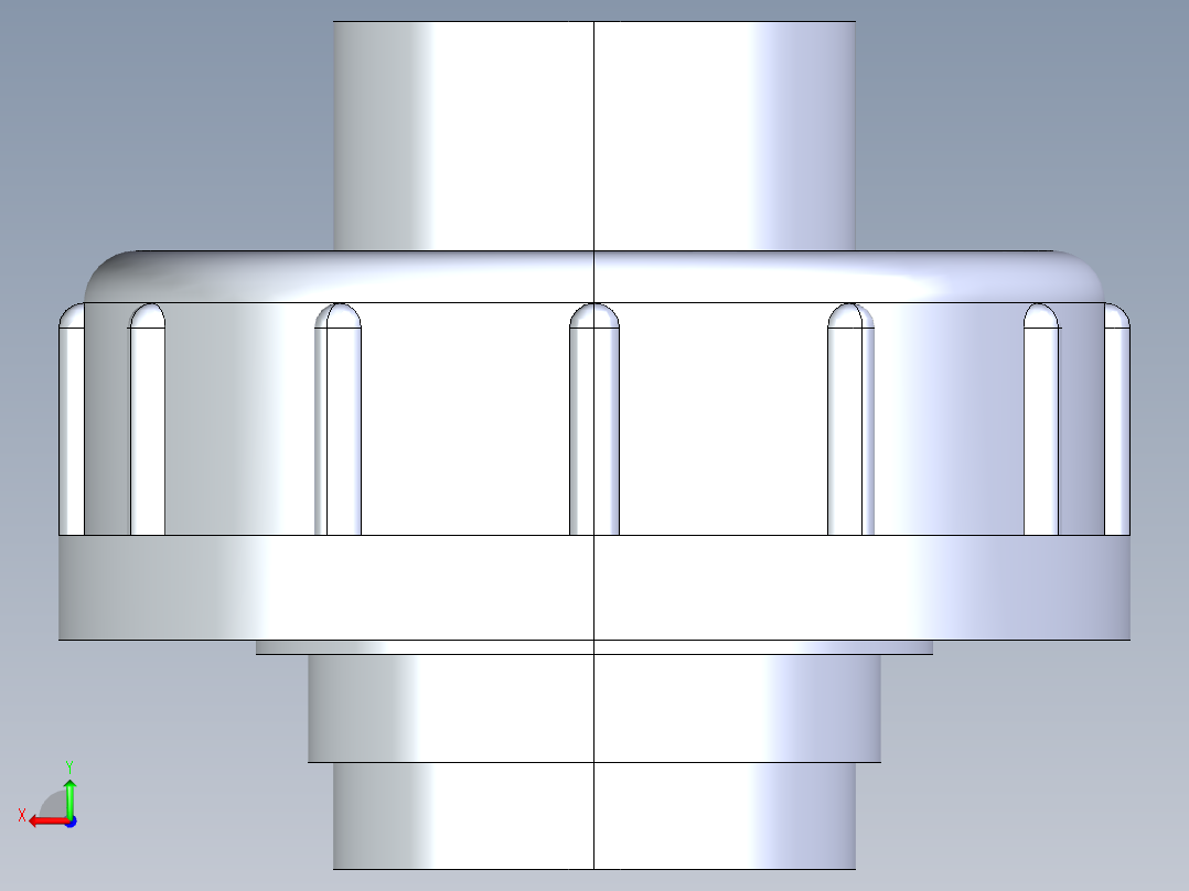 聚氯乙烯配件30-Sch80_Union T375_FPTxFPT_898-375-005_0.5in后视图