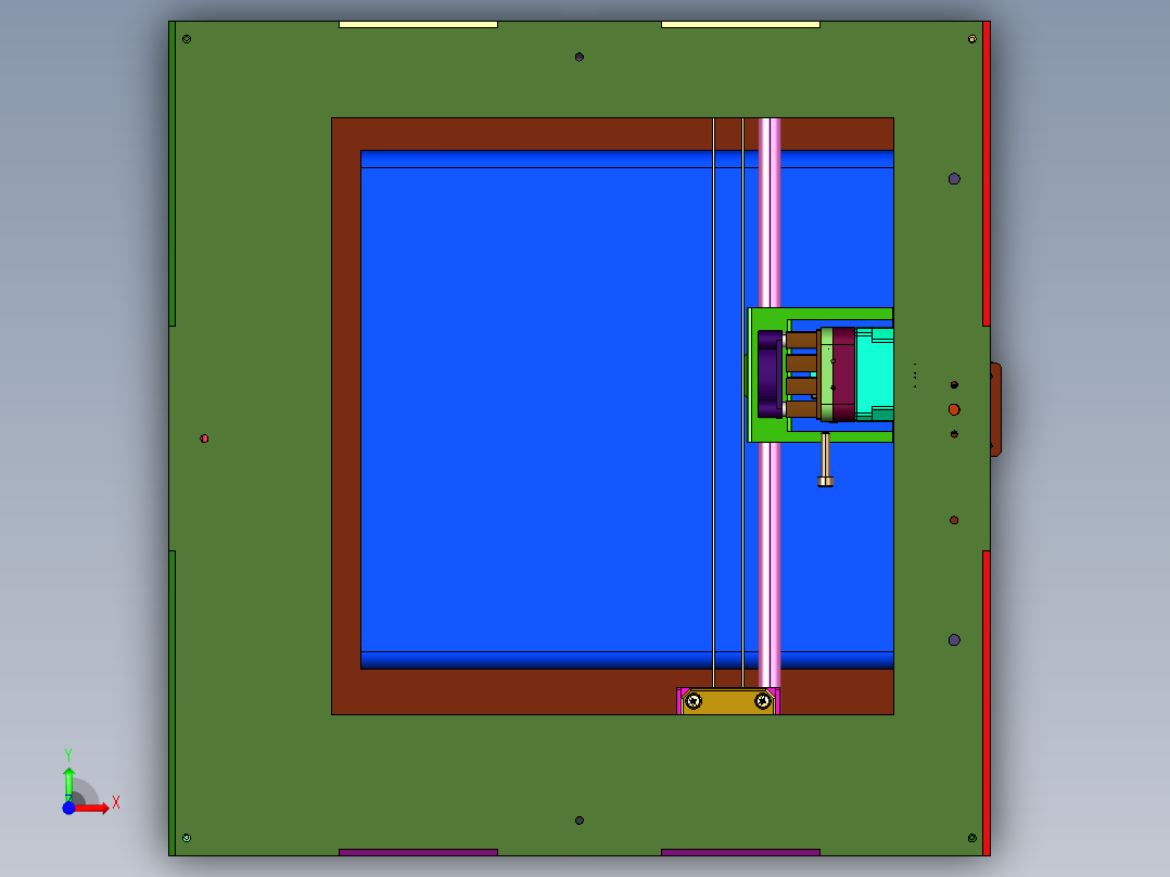儿童玩具桌面级3D立体打印机前视图