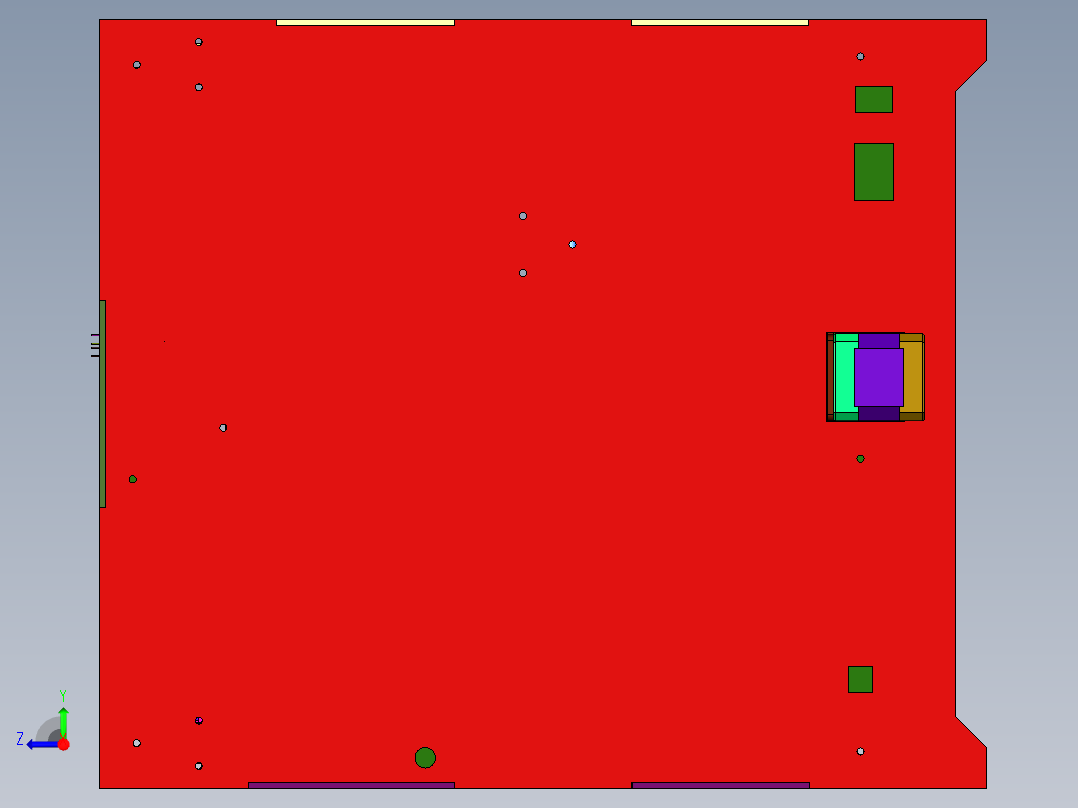 儿童玩具桌面级3D立体打印机右视图