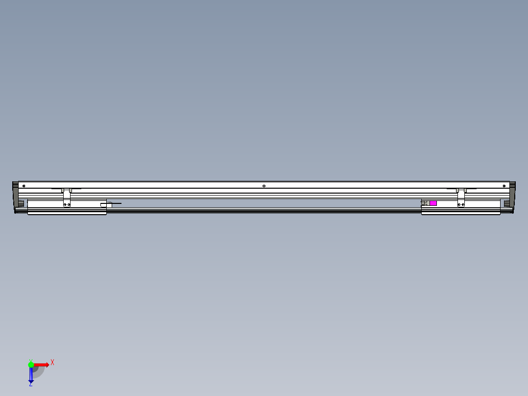 威洛博VL系列直线电机模组-2VL17E3-S800俯视图