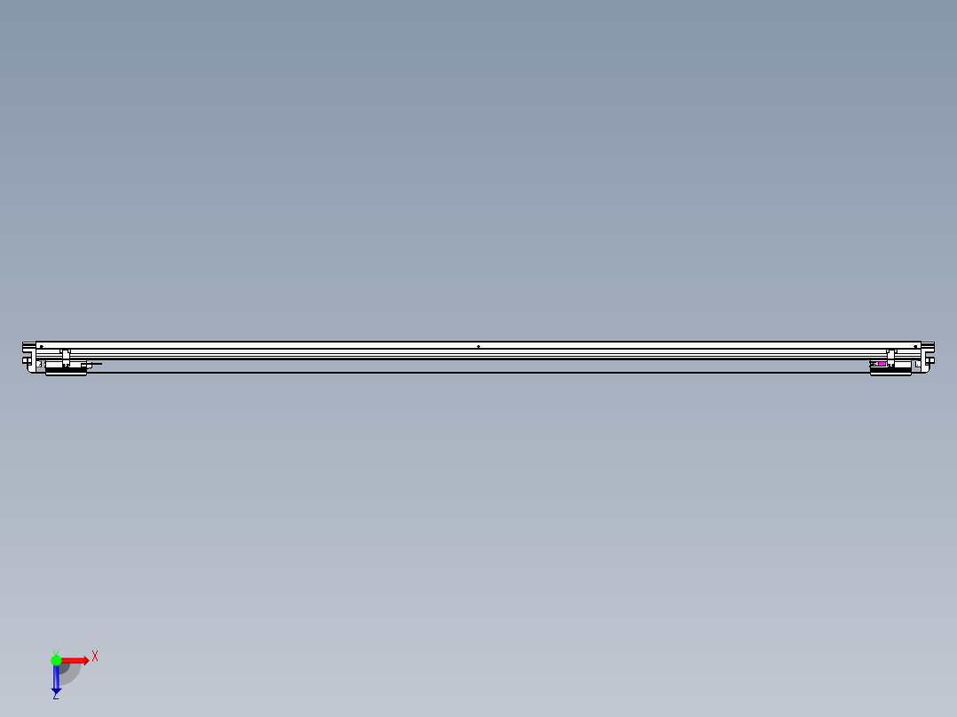 威洛博VL系列直线电机模组-2VL17E1-S2050俯视图
