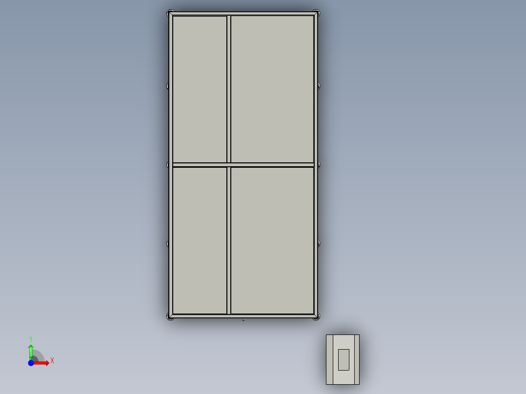 全自动浸油防锈机前视图