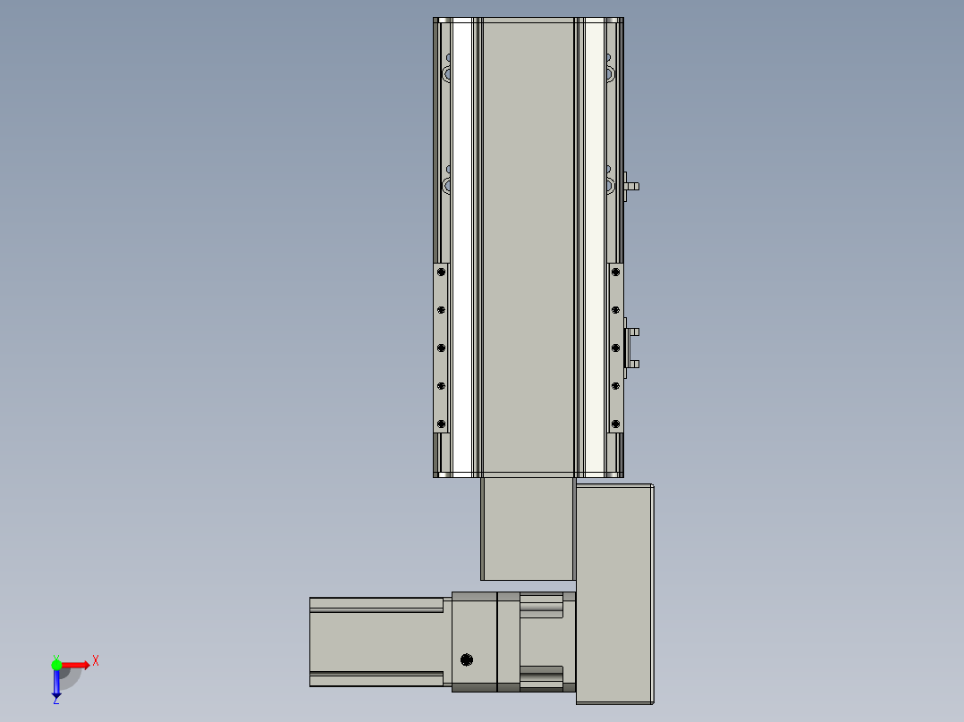直线模组LHB17-L40-S100-BR设计图纸俯视图