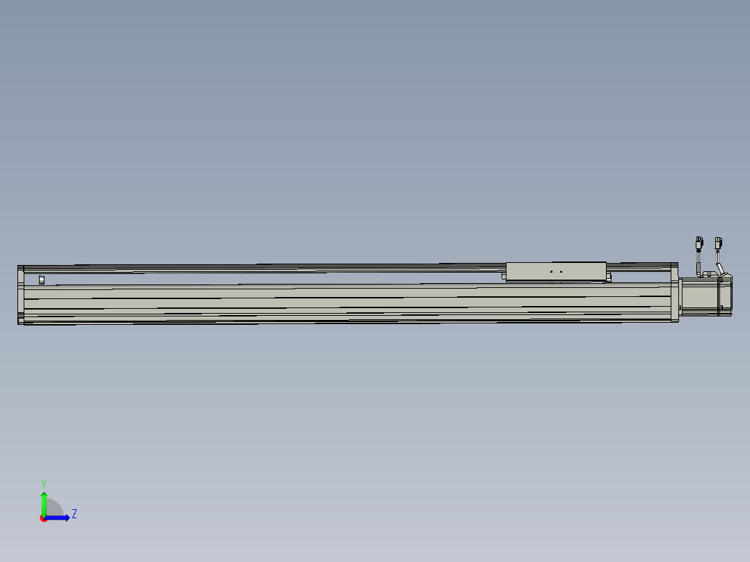 东锦丝杆传动-直线滑台模组DH210-C-L10-S950-BC-P750W-C3左视图