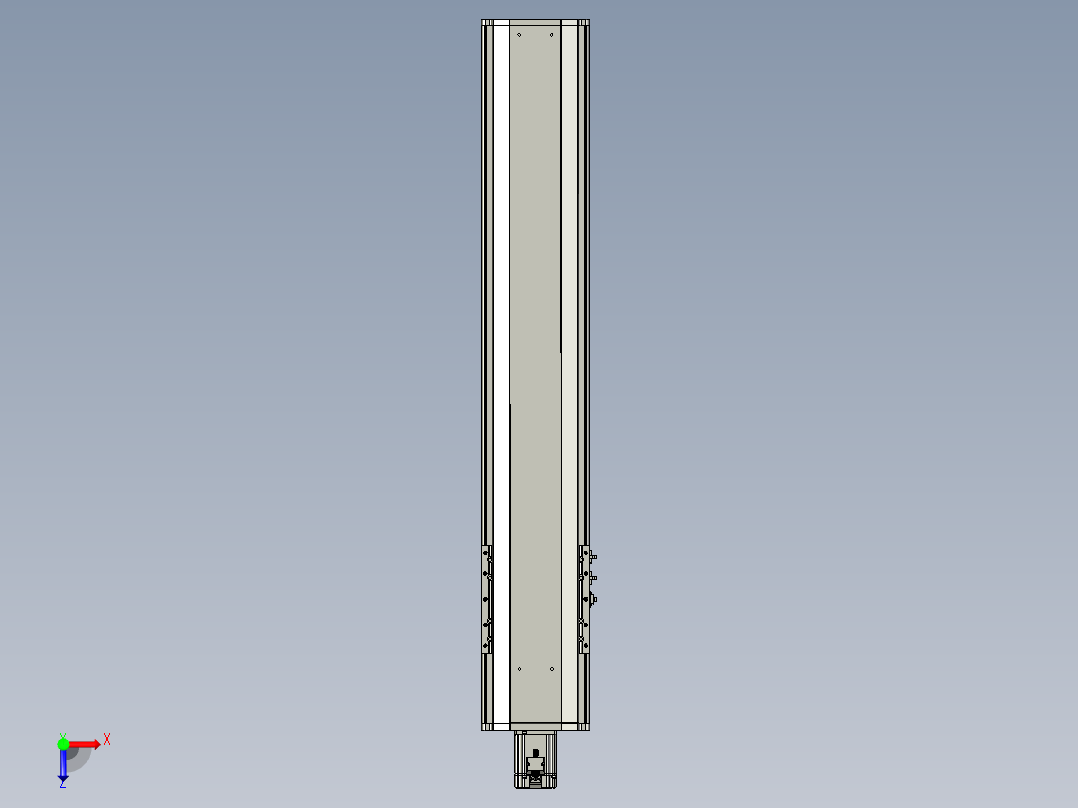 东锦丝杆传动-直线滑台模组DH210-C-L10-S950-BC-P750W-C3俯视图