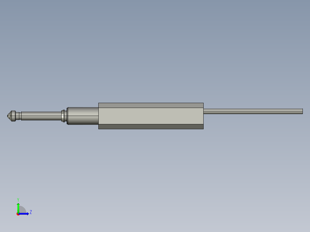 基恩士GT-H10L_kc图纸模型左视图