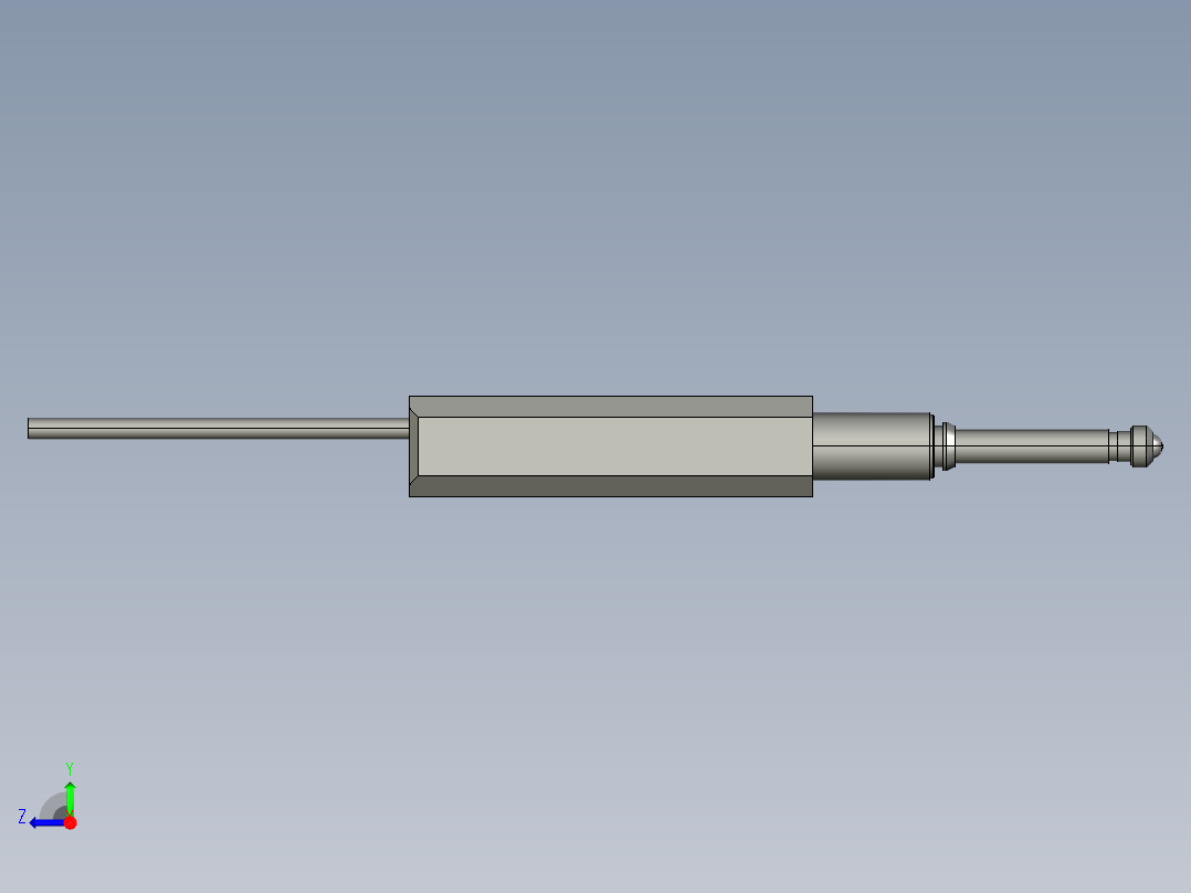 基恩士GT-H10L_kc图纸模型右视图
