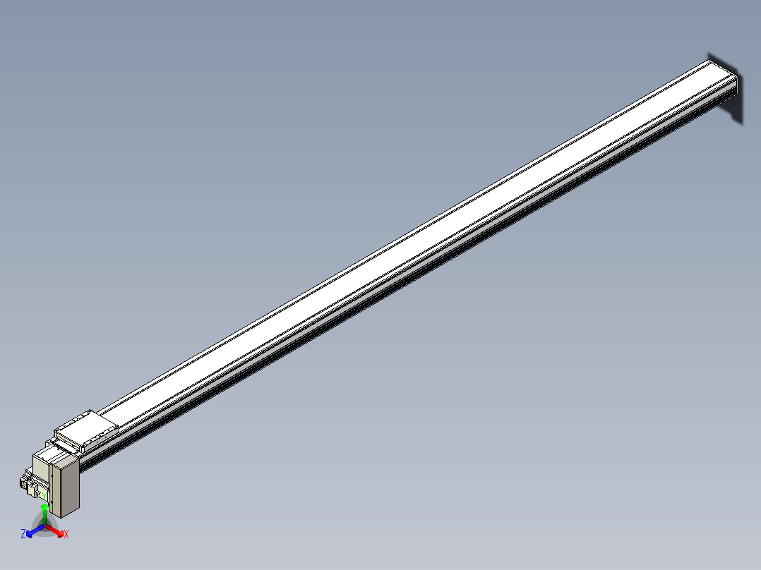 同步带全封闭直线模组TPA-HCB-105D-90-L2100-RP-C-P20-N3正等轴测图