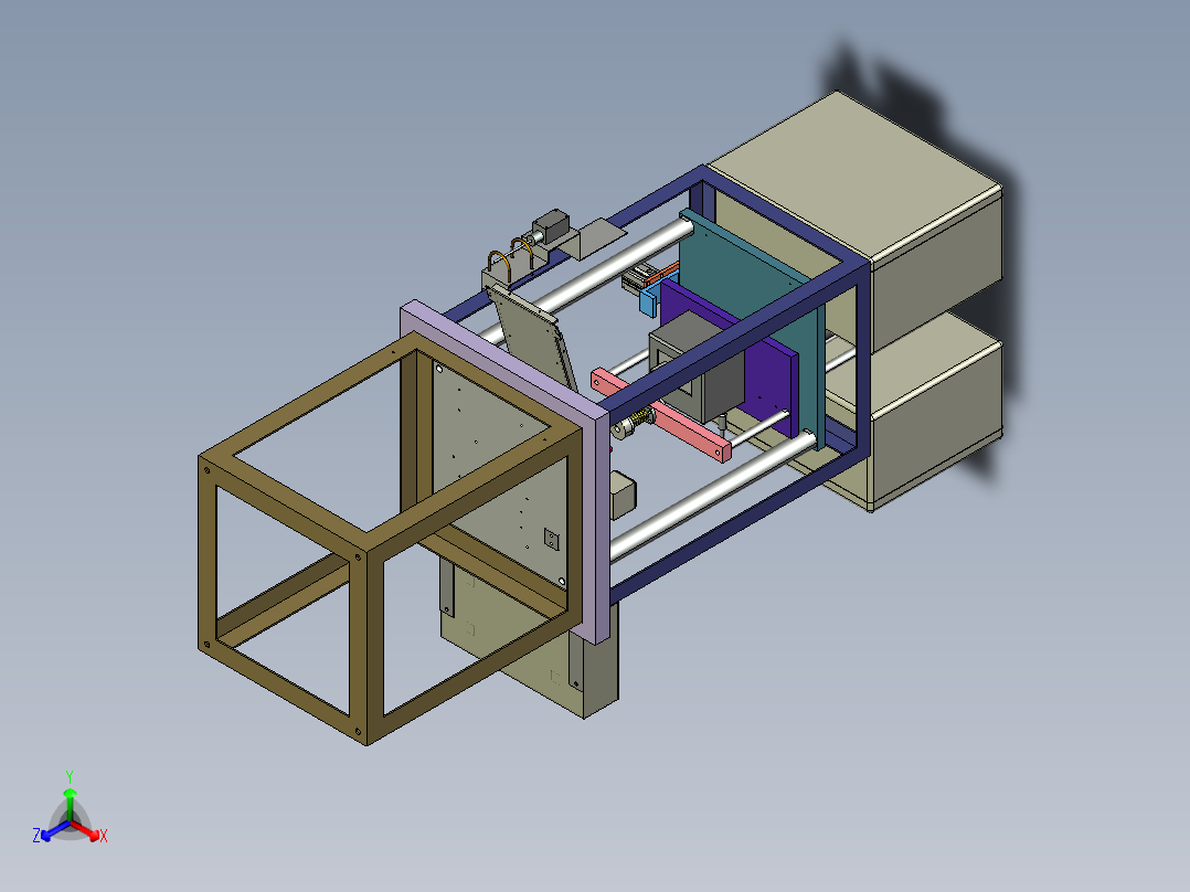 打标码机设备cero正等轴测图
