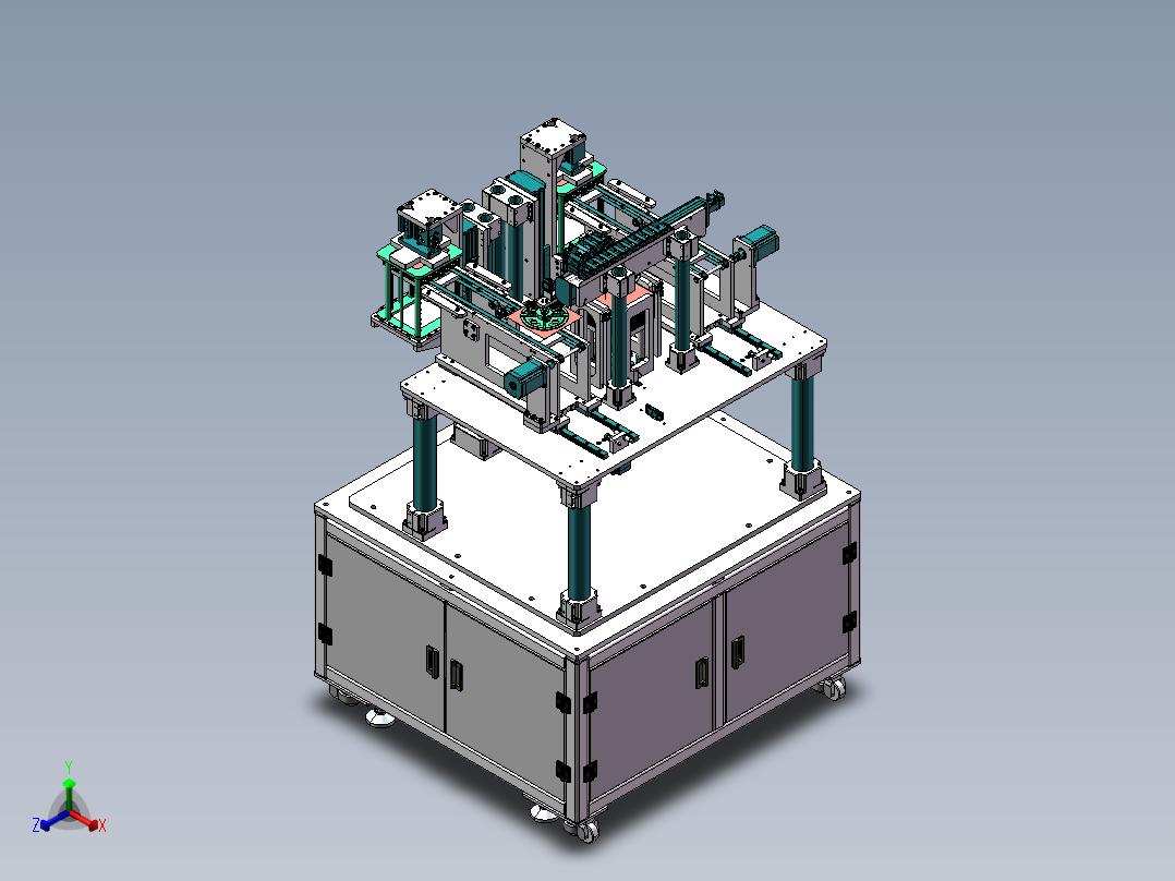 薄片上料插片设备sw18正等轴测图