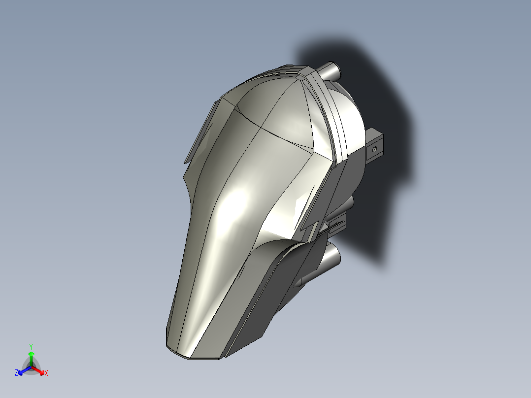 <span style='color: red'>摩托车</span>车头灯3D模型