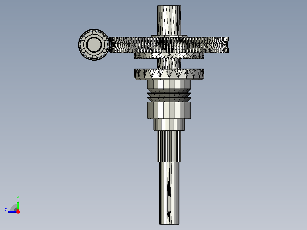 5_蜗轮蜗杆右视图
