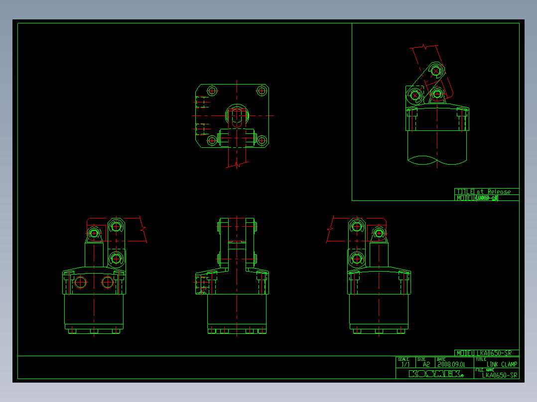 KOSMEKLKA0650-SR多系列多零件图纸模型