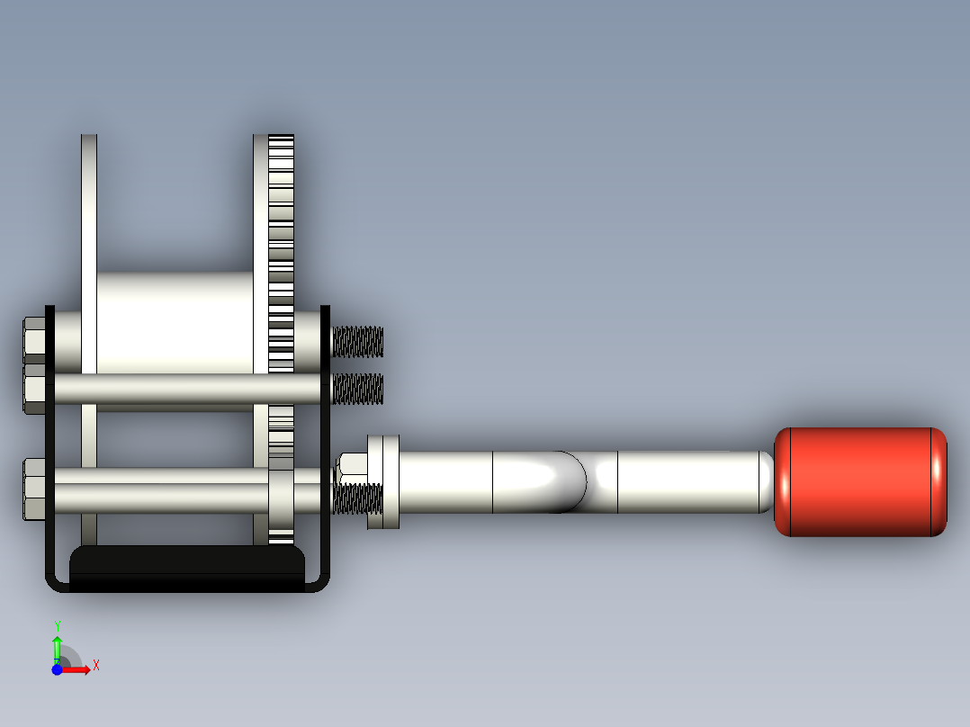 手动卷扬机--stl stp前视图