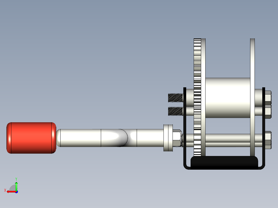 手动卷扬机--stl stp后视图
