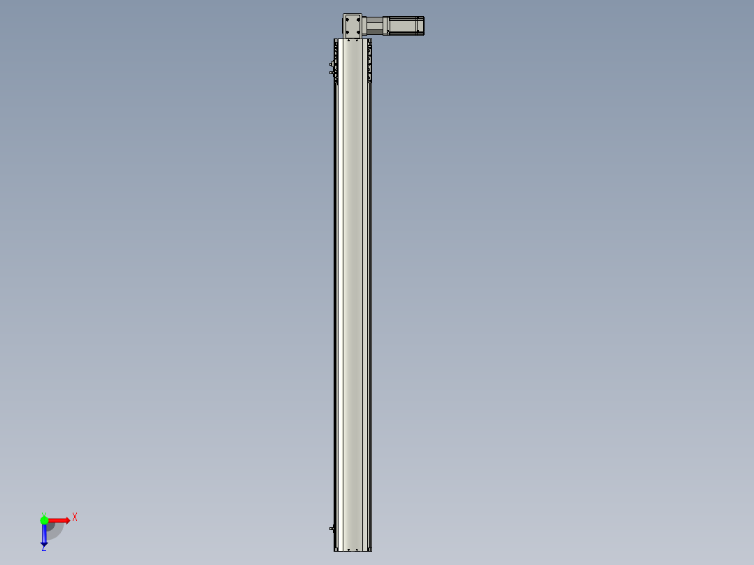 东锦同步带传动-直线滑台模组DH120B-L125-S1400-BL-P400W-C3俯视图