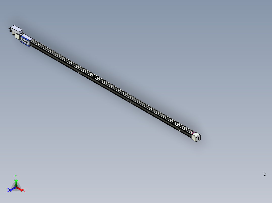 威洛博LB.GB同步带传动--欧规系列GB8-L96-S3450-BR-P40正等轴测图