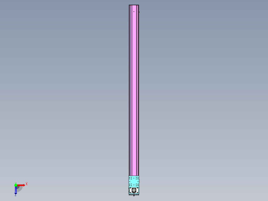 东锦齿条传动DH210G-L167-S3550-BU-减速机+P750W俯视图