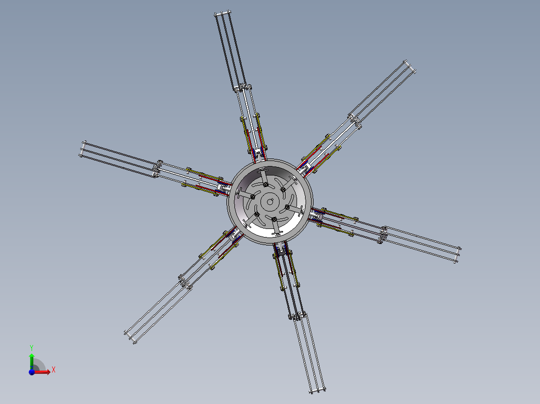 仿生蜘蛛机械SW三维==1264736==30前视图