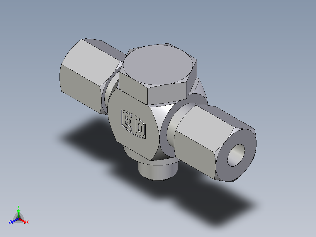 卡套式工业通用硬管接头EO_High_pressure_banjo_tee_TH06ZLRKD71