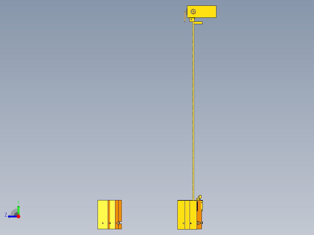 扫雪机器右视图