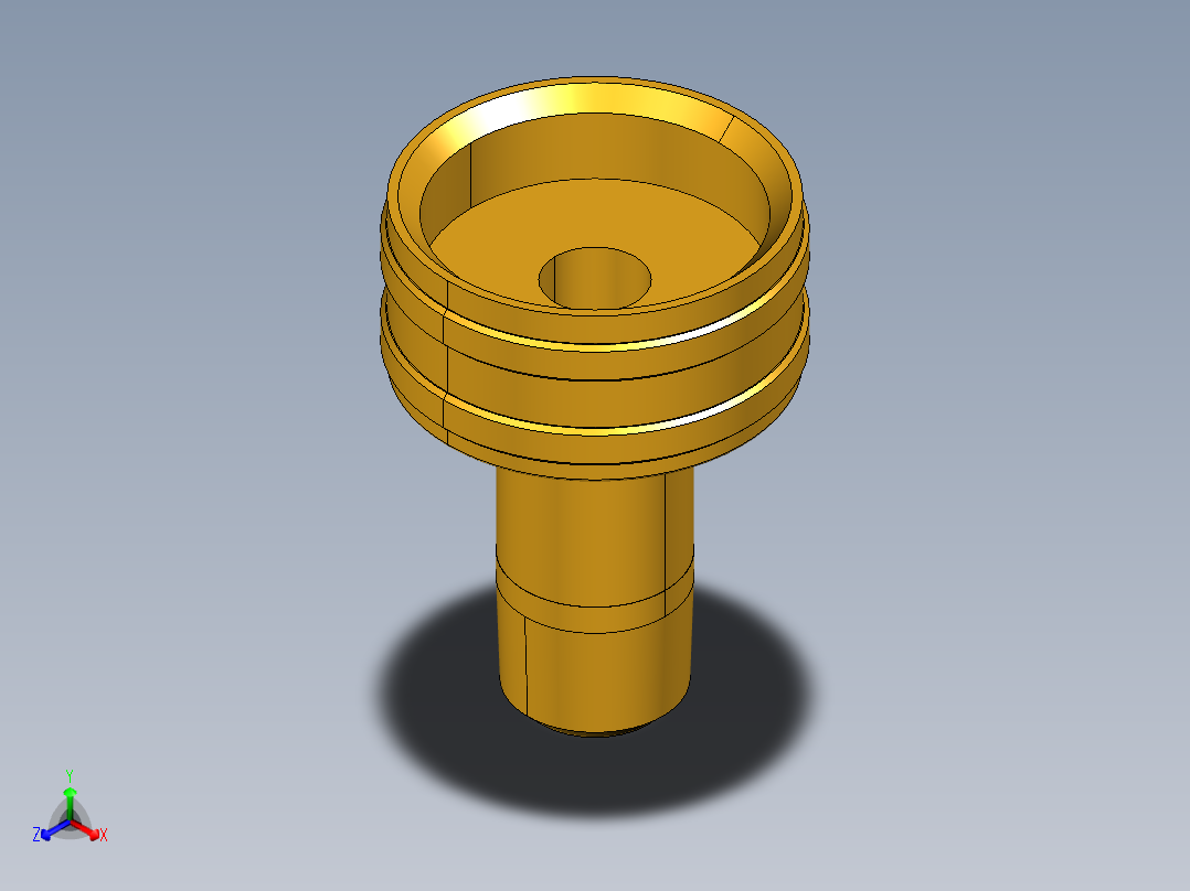 水管接头Swivel Connector Female Garden Hose to Male Pipe 88GH-12-4正等轴测图