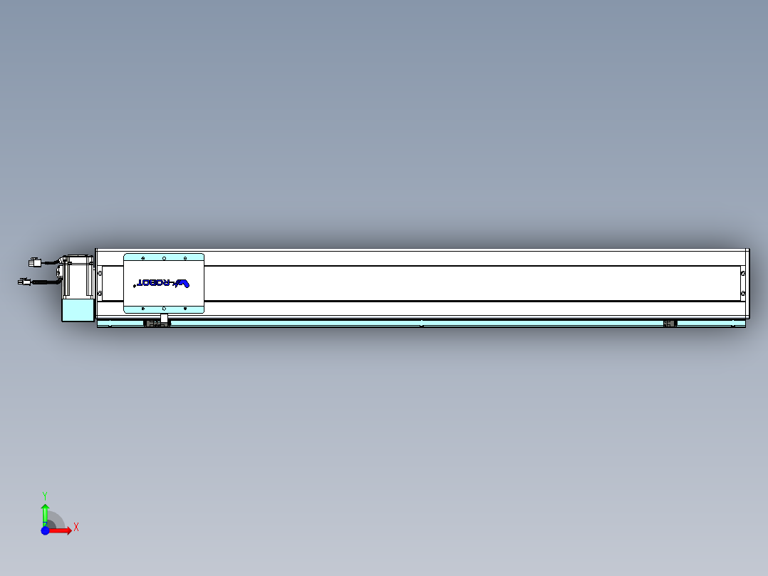威洛博VBC同步带传动一无尘环境VBC14-L45-S1000-BLU-ZP40-C3前视图