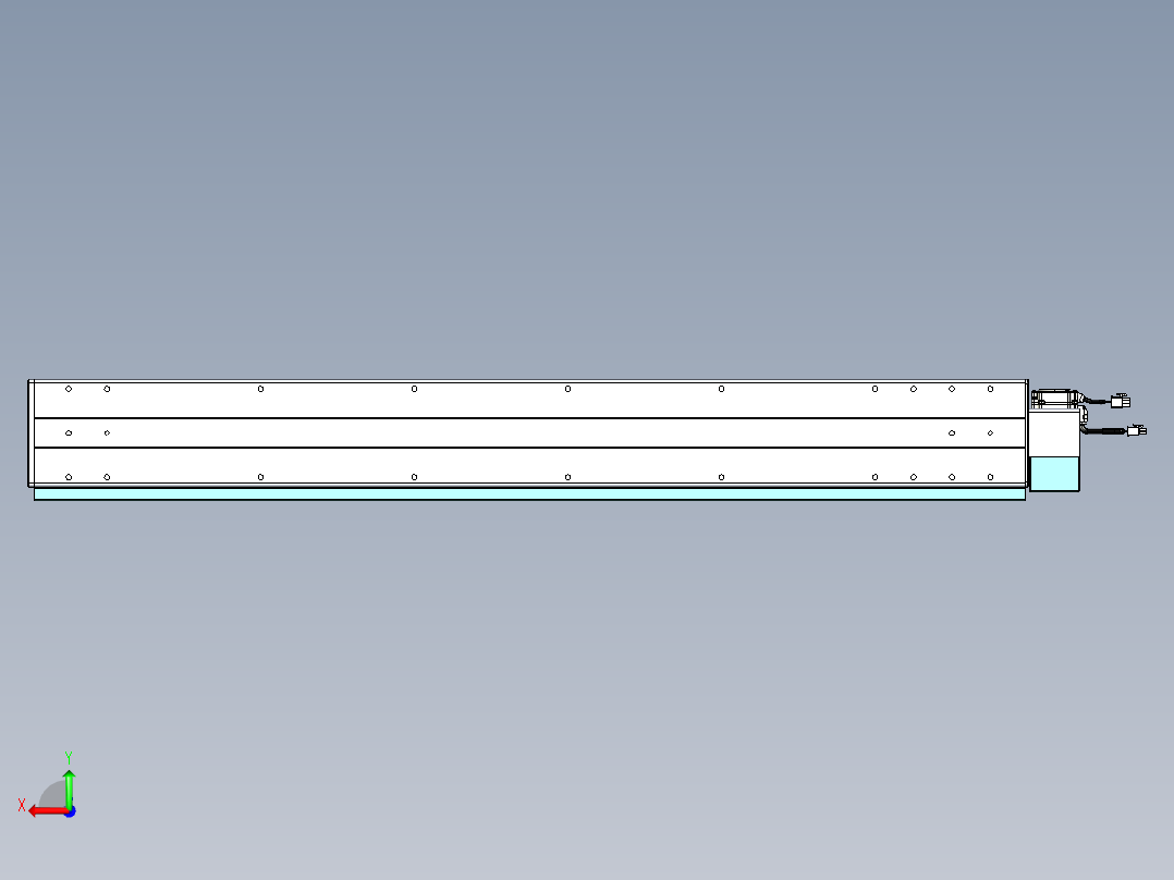 威洛博VBC同步带传动一无尘环境VBC14-L45-S1000-BLU-ZP40-C3后视图