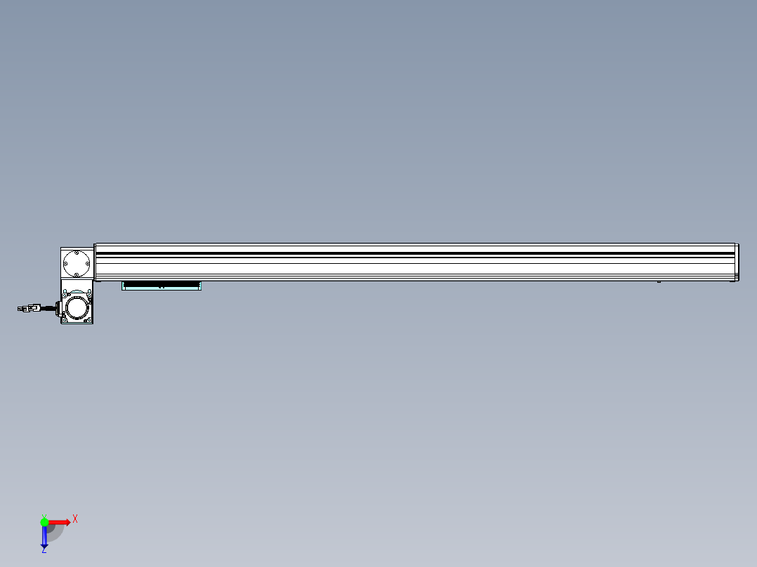 威洛博VBC同步带传动一无尘环境VBC14-L45-S1000-BLU-ZP40-C3俯视图