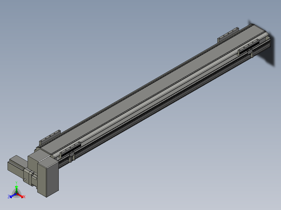 直线模组LHB17-L40-S1350-RD设计图纸
