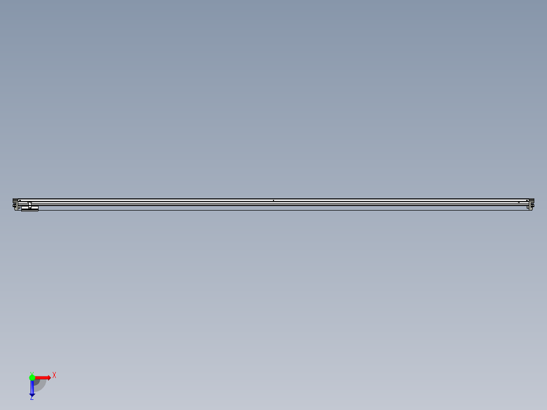 威洛博VL系列直线电机模组-VL14S1-S3250俯视图
