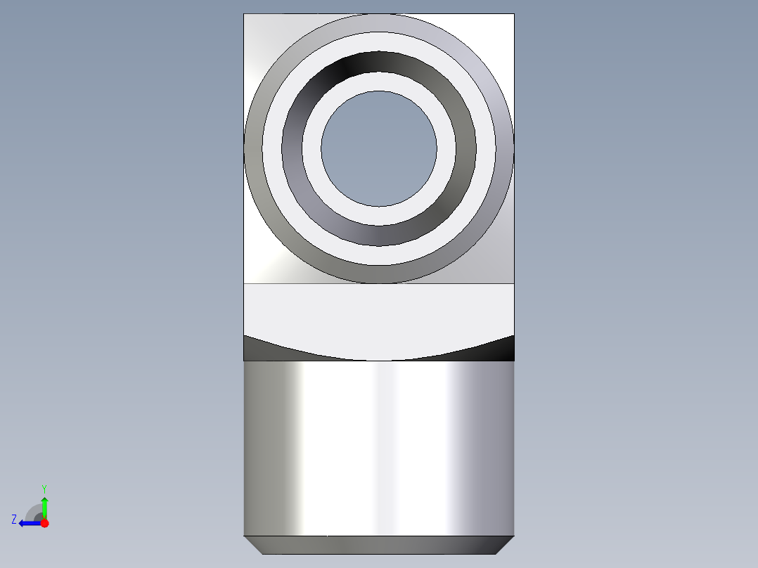 卡套式工业通用硬管接头EO_Union_tee_T08LCFX右视图