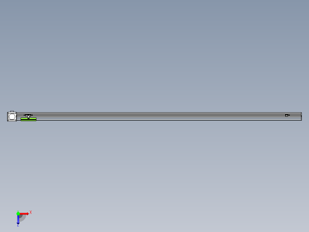 同步带滑台-半封闭B13-L90-S2350-L-Z86-D3俯视图