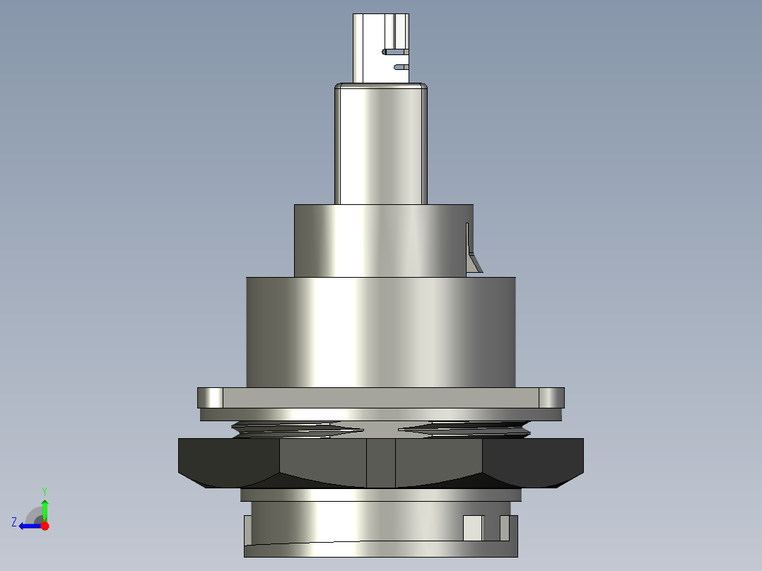 HDMI 面板连接器hdmi-panel-connector-dcp-hdmib-f-STP X_T右视图