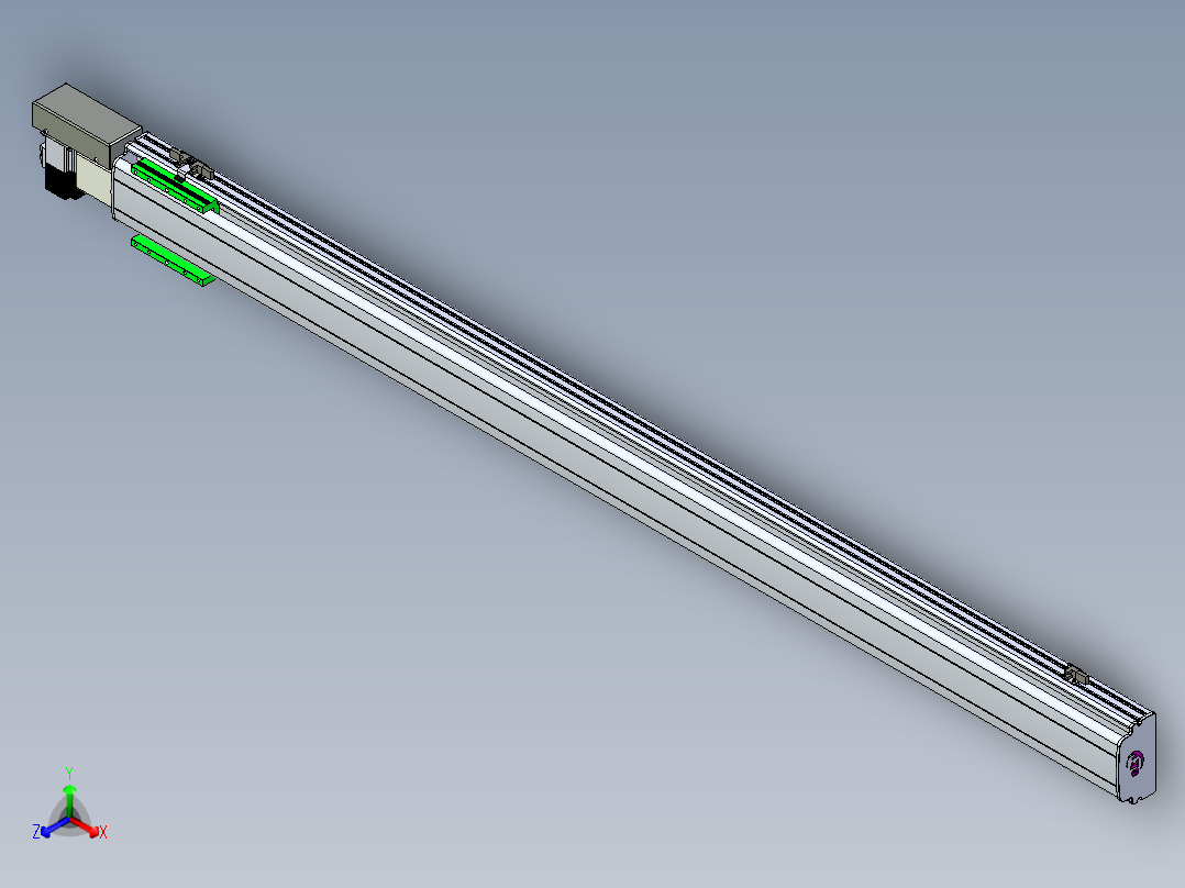 同步带滑台-半封闭B13H-L45-S1700xx-R-P40-D3
