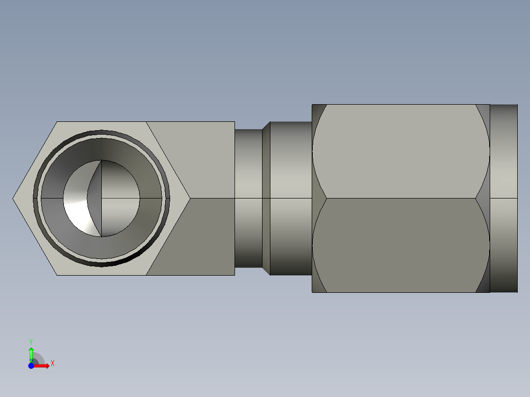 卡套式工业通用硬管接头6_cbu-s前视图
