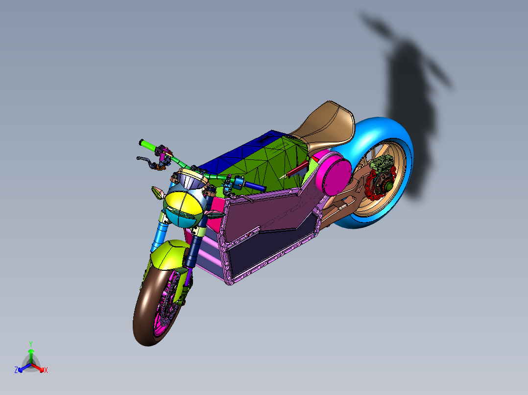 高速运动电驱<span style='color: red'>摩托车</span>