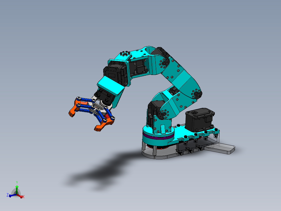 servo-robot-arm-2 SW主视图