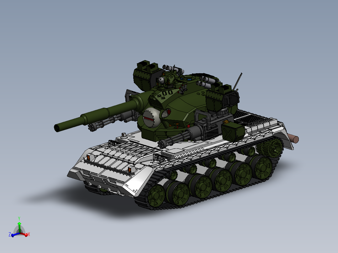 ZDH-MX-001 <span style='color: red'>主战</span><span style='color: red'>坦克</span>模型