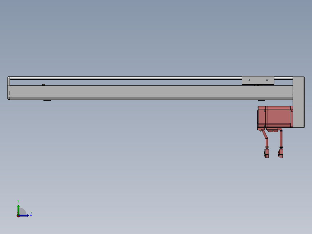 精密模组MY100-T10-600L-BM-P20B-C4-C左视图