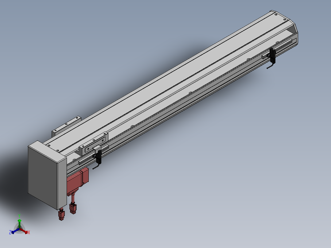 精密模组MY100-T10-600L-BM-P20B-C4-C正等轴测图