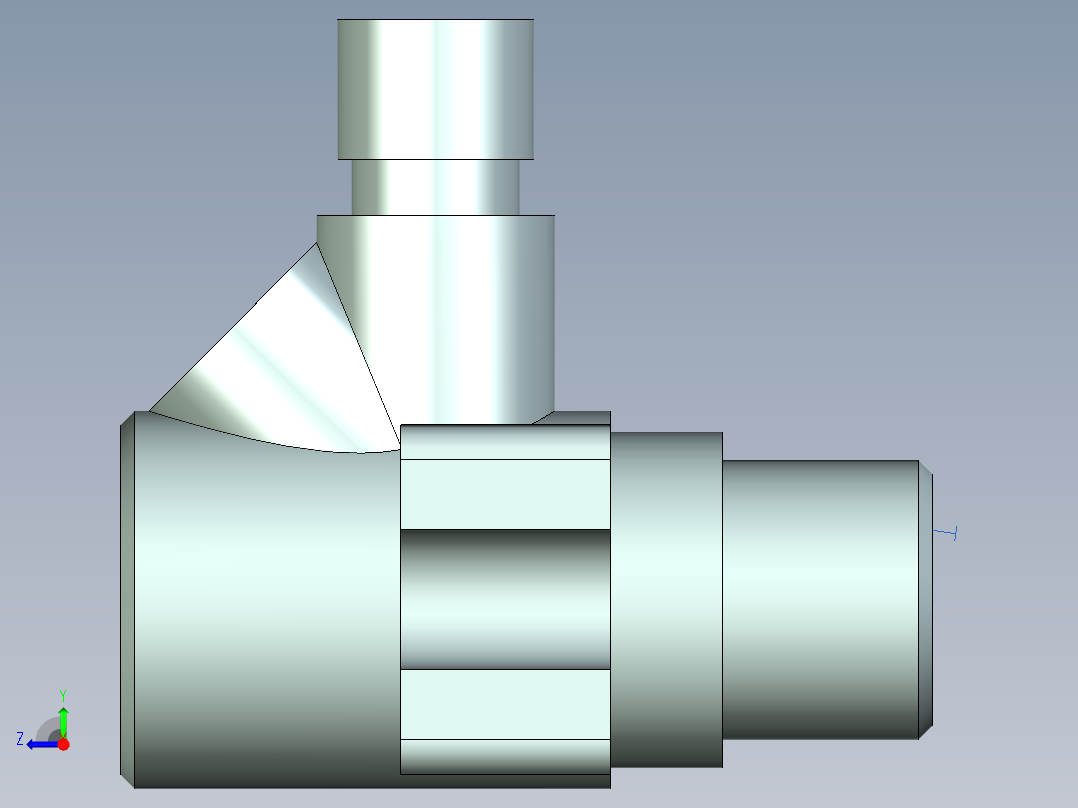 燃油喷嘴喷油器右视图