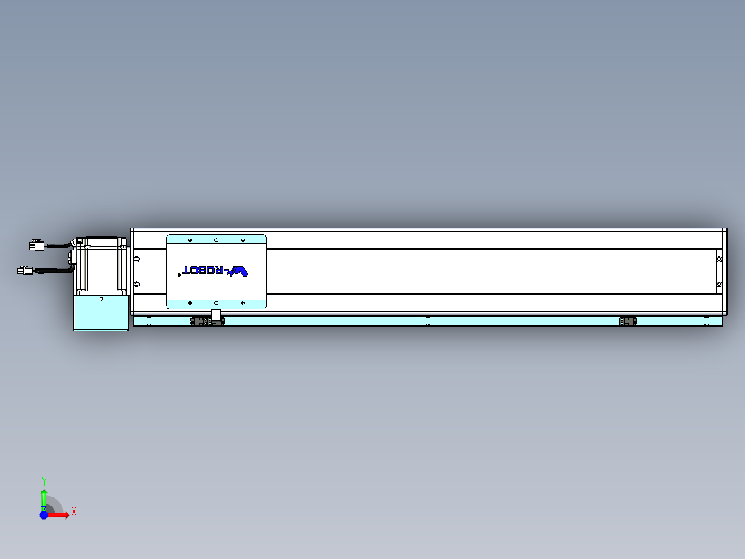 威洛博VBC同步带传动一无尘环境VBC14-L45-S650-BLU-ZP75-C3前视图