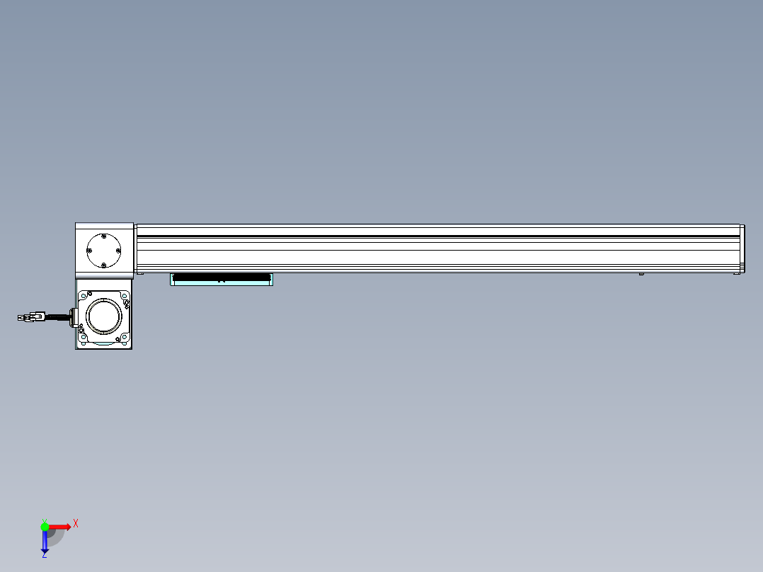 威洛博VBC同步带传动一无尘环境VBC14-L45-S650-BLU-ZP75-C3俯视图