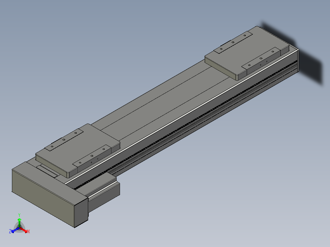 直线模组LHC14-S550-L设计图纸