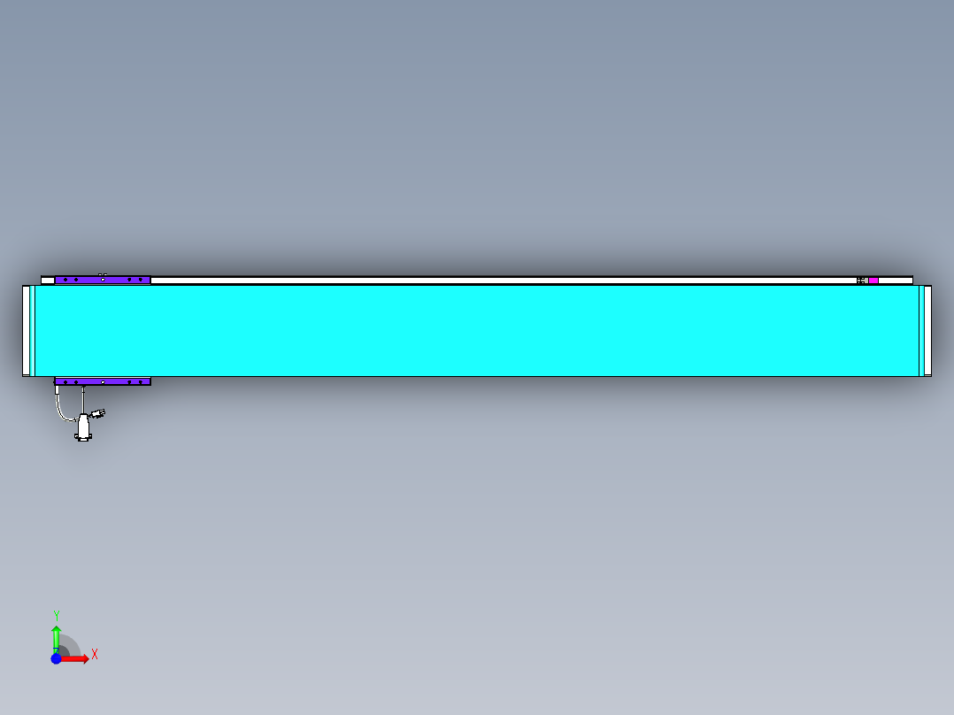 威洛博VL系列3d模型模组VL17E2Y-S1400前视图