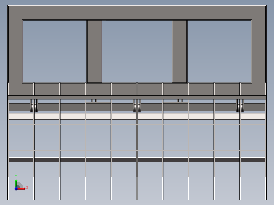 抓斗式清污机前视图