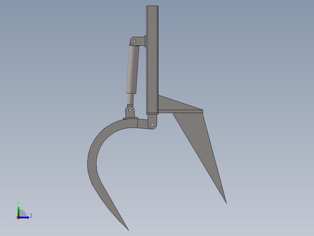 抓斗式清污机左视图