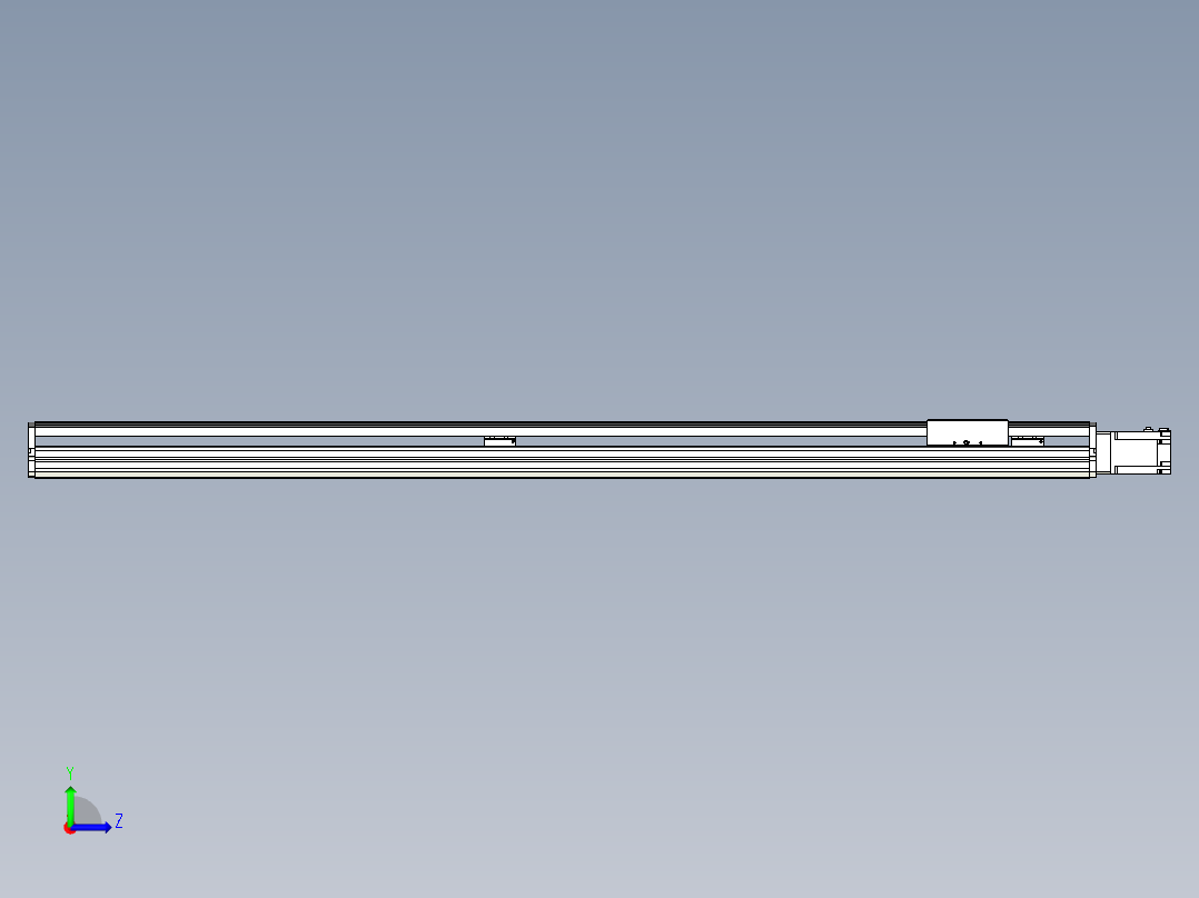 Toyo东佑达直线模组-ETH17M-1600-BC-T75-C4左视图
