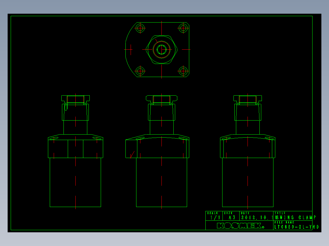 KOSMEKLT0650-GL-Y60多系列多零件图纸模型多系列多零件图纸模型
